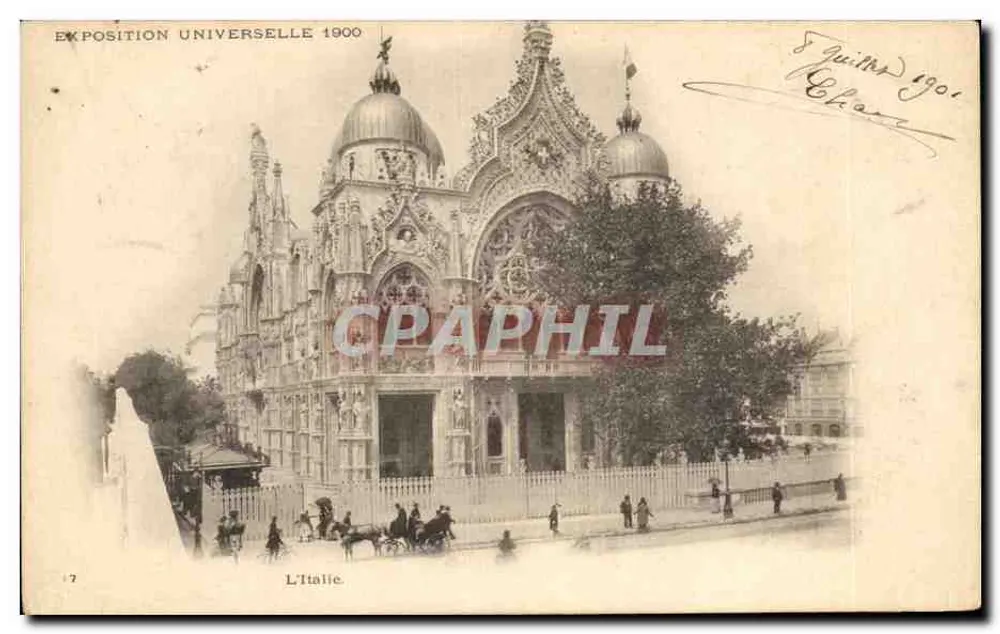 Weltausstellung 1900 — Pavillon Italiens — unbekannter Verlag, Nr. 17 - Vorderseite