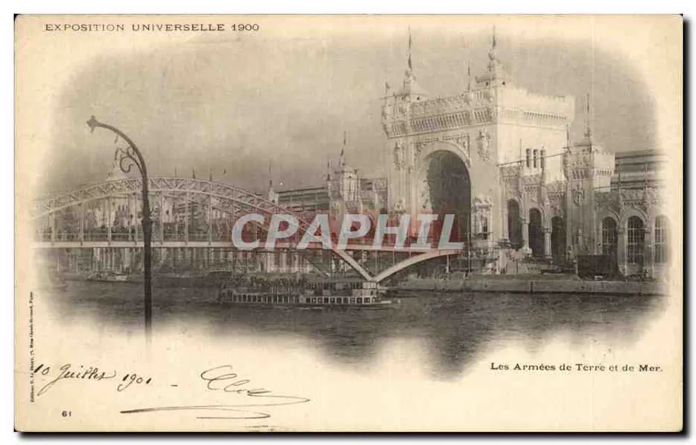 Die Land- und Seekorps — Weltausstellung 1900 — Druckerei C. Le Monnier, Paris, Nr. 61 - Vorderseite