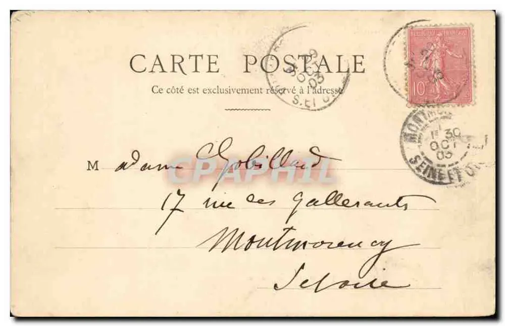 Perspektive auf die Seine — Weltausstellung 1900 — Sammlung du Champagne DOYEN - Rückseite