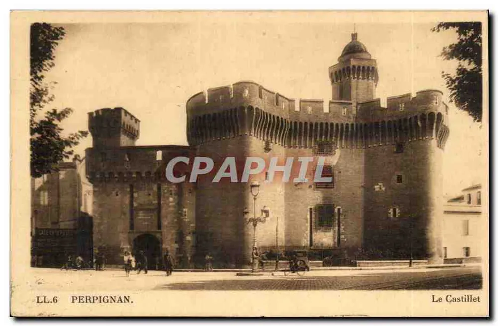 Perpignan — O Castillet — LL.6, editor J. Léger - Frente