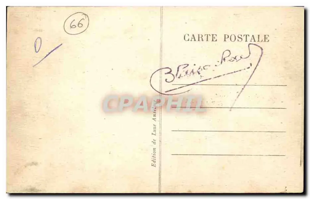 Ein Weideland in der Forêt de FONT-ROMEU — Édition de Luxe Anselme, n° 328 - Rückseite