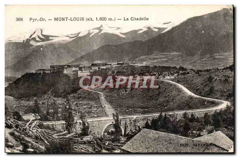 Mont-Louis (alt. 1.600 m.) — A Cidadela — Editor Navarre, n° 368 - Frente