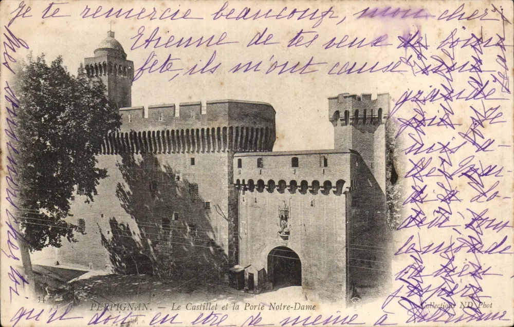 Perpignan — Der Castillet und die Porte Notre-Dame — Collections ND Phot - Vorderseite
