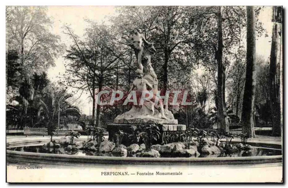 Perpignan — Fonte Monumental — Edit. Goudere - Frente