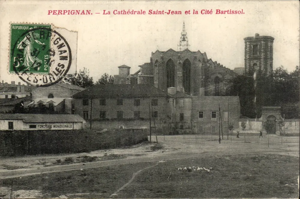 Perpignan — Kathedrale Saint-Jean und Cité Bartissol — Edition Couderc - Vorderseite