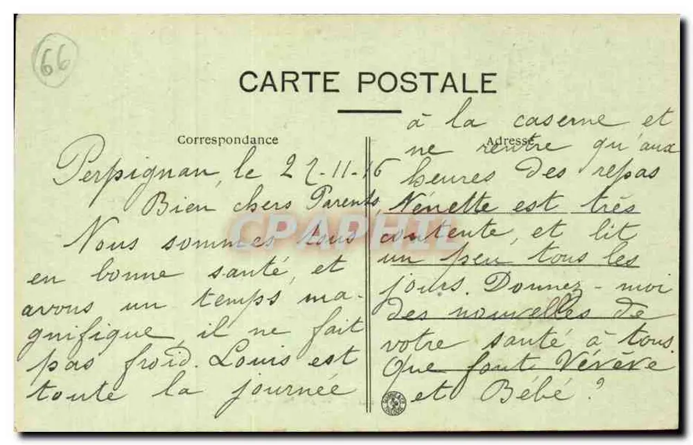 Perpignan — O Castillet, a Basse e o Pont — Édit. L. Verges, Perpignan - Verso