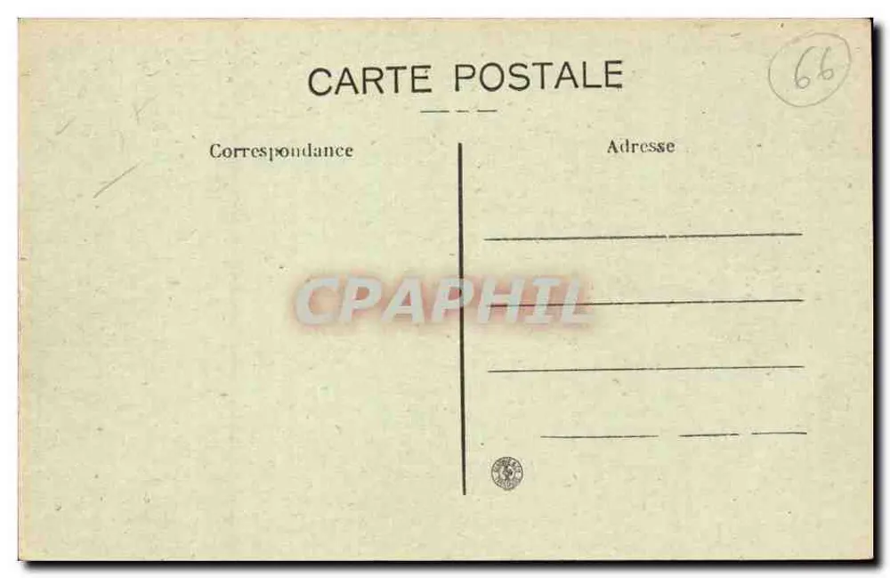 Perpignan — O Castillet — Grandes Magasins « A. L. de France » - Verso