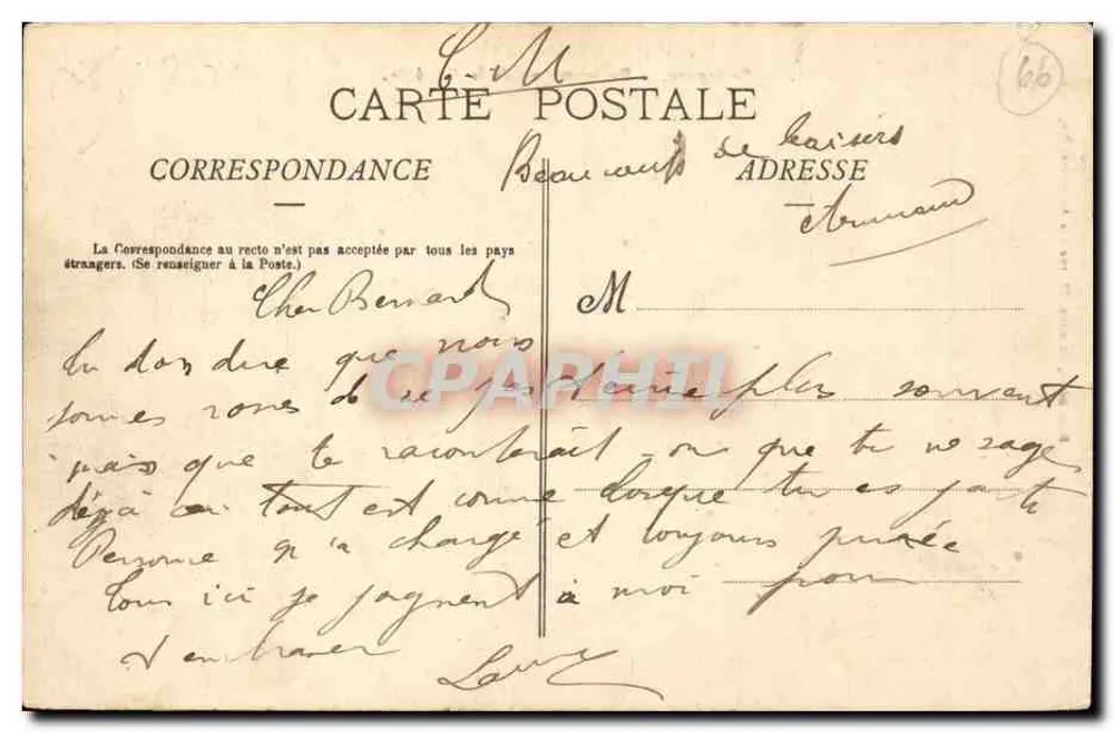 Perpignan — Panorama visto da Cidadela — Editor Augustus, n°61 - Verso