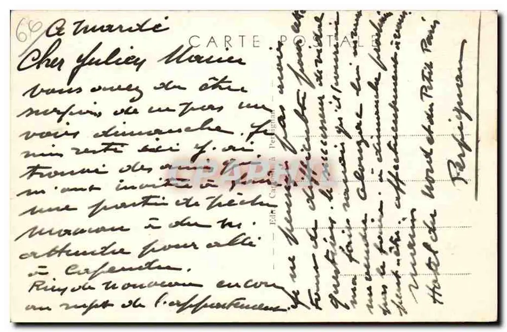Perpignan (Pyr.-Or.) — O Castillet — Cims, n°20 - Verso