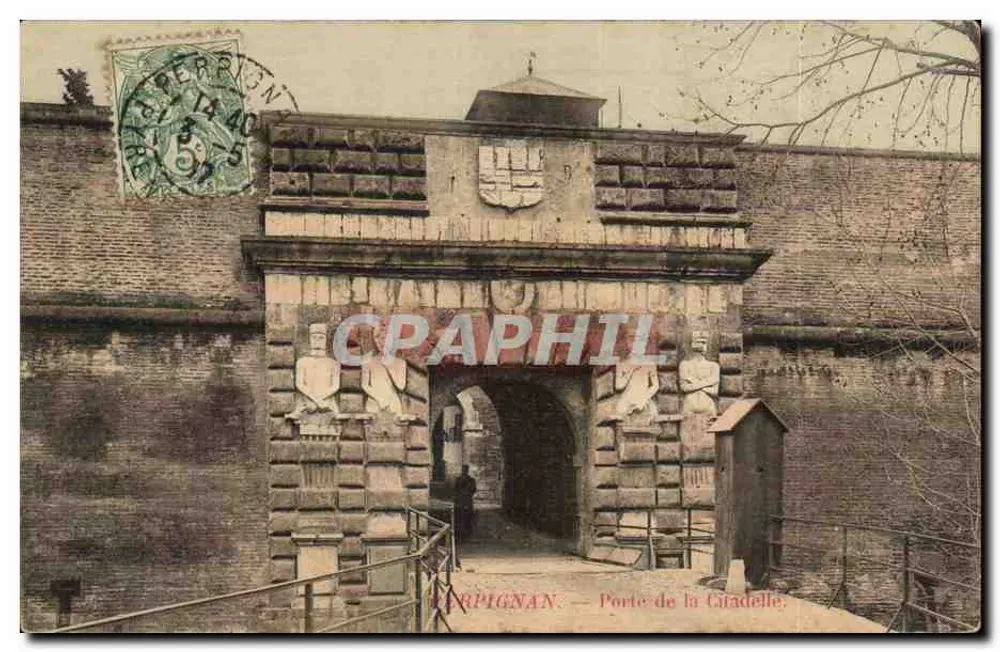 Carpignan — Porta da Cidadela — editor desconhecido, número de série não visível - Frente