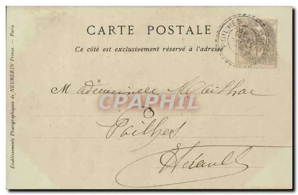 Perpignan — Denkmal zur Erinnerung an die Kämpfer von 1870 — Collections ND Phot - Rückseite