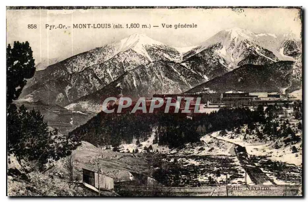 Mont-Louis (alt. 1.600 m.) — Vista geral — Edit. Navarro, n° 858 - Frente
