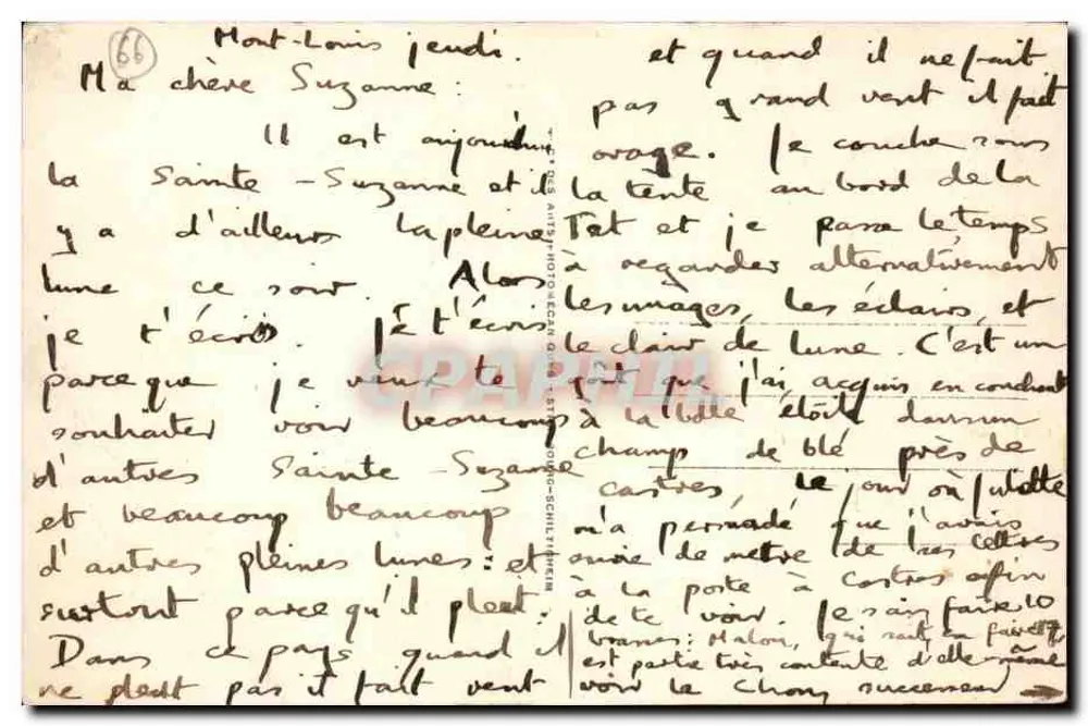 Mont-Louis — Grande Rue und Dorfpostamt — Verlag: C.P. Malou - Rückseite