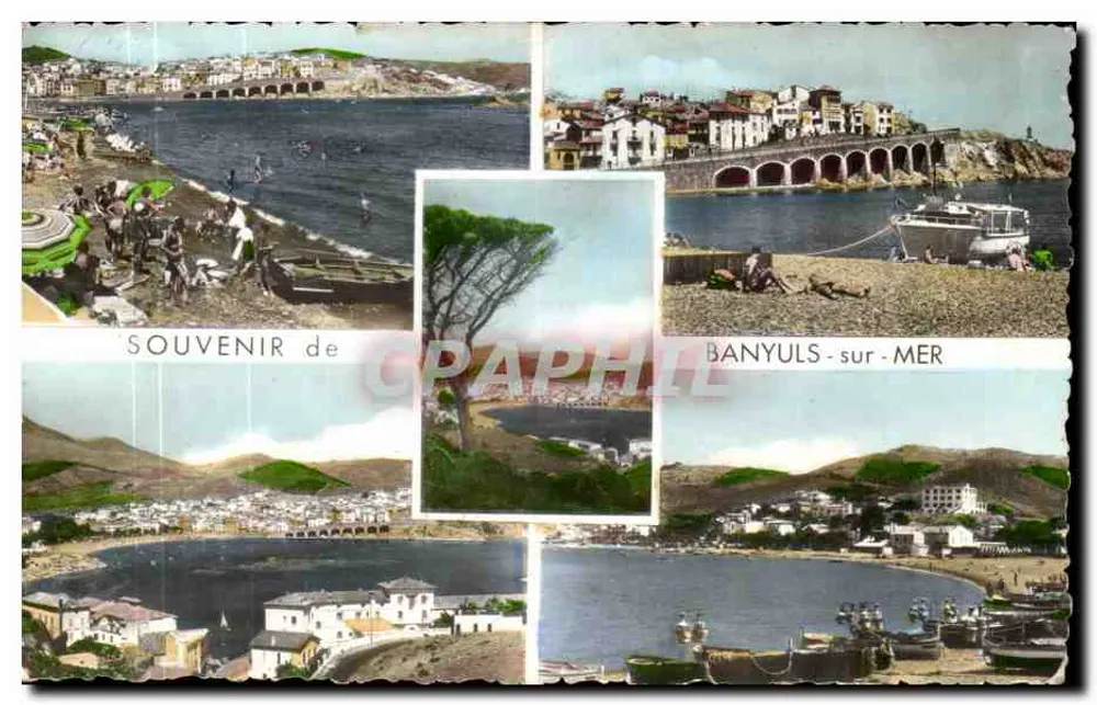 Banyuls-sur-Mer — vista panorâmica e praia - Frente