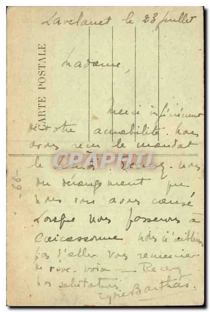 Banyuls-sur-Mer — Die Felsen und das Laboratorium — n° 833 - Rückseite