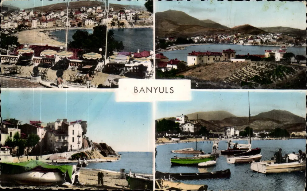Banyuls-sur-Mer — vista panorâmica e porto — S.N.E. Narbo - Frente