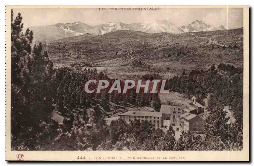 Font-Romeu - Vista geral e o Carlitte — Os Pirineus Orientais - Frente