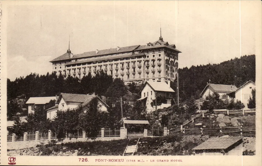 Font-Romeu (1785 m.) — O Grande Hotel — Fototipia Labouché Toulouse - Frente