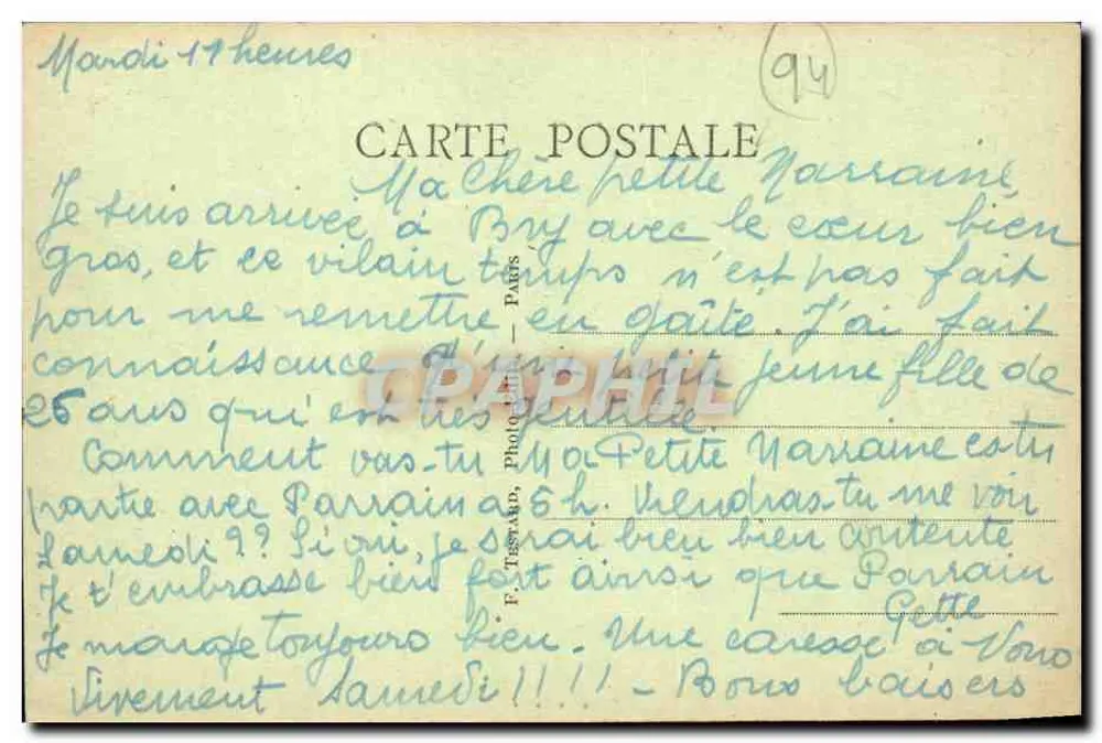 Le Perreux-Bry - Caminho de Tração — E.M. — n°600 - Verso