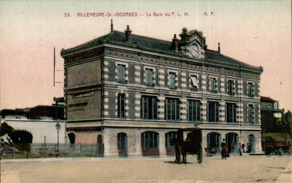 Villeneuve-St-Georges — Die P.L.M.-Bahnhof — A.P. - Vorderseite