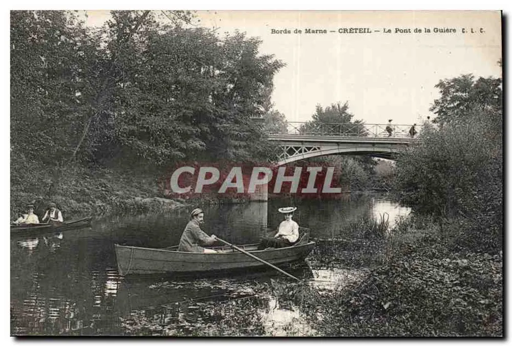 Ufer der Marne — CRÉTEIL — Die Brücke der Guière — C. L. C. - Vorderseite