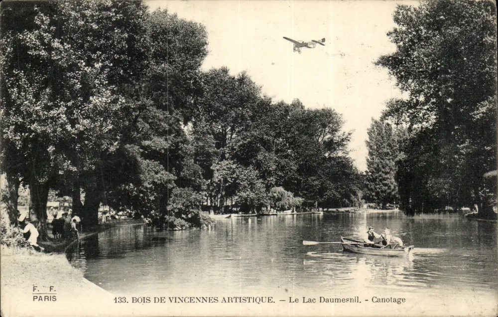Künstlerischer Bois de Vincennes — See Daumesnil — Rudern - Vorderseite