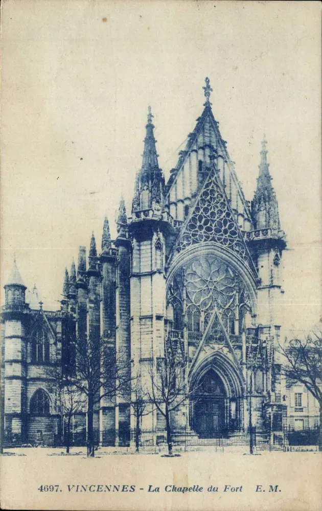 Vincennes - A Capela do Forte — E.M. n°4697 - Frente