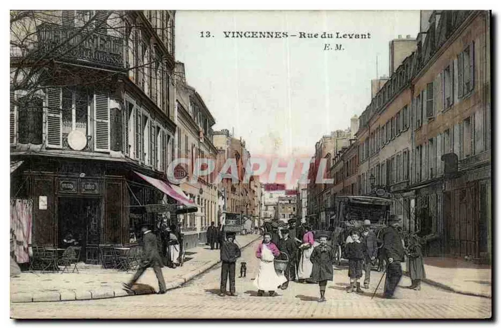 Vincennes – Rue du Levant — E.M. n°13 - Frente