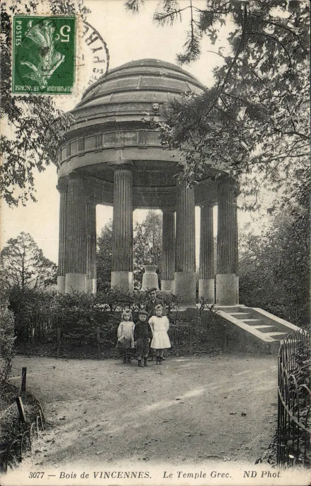 Bois de Vincennes — O Templo Grego — ND Fot. n°3077 - Frente