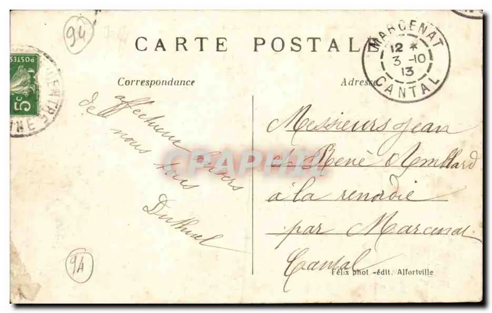 Alfortville — Allgemeiner Blick Richtung Maisons-Alfort — Félix Phot - Verlag Alfortville - Rückseite