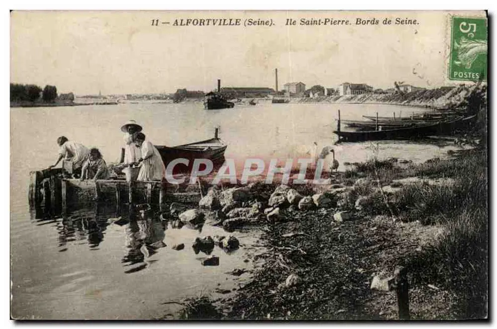 Alfortville (Seine) — Île Saint-Pierre. Ufer der Seine — n°11 - Vorderseite