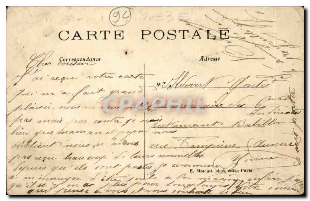 Ivry — Place de la Mairie — Der Musikkiosk — E.M. n°663 - Rückseite