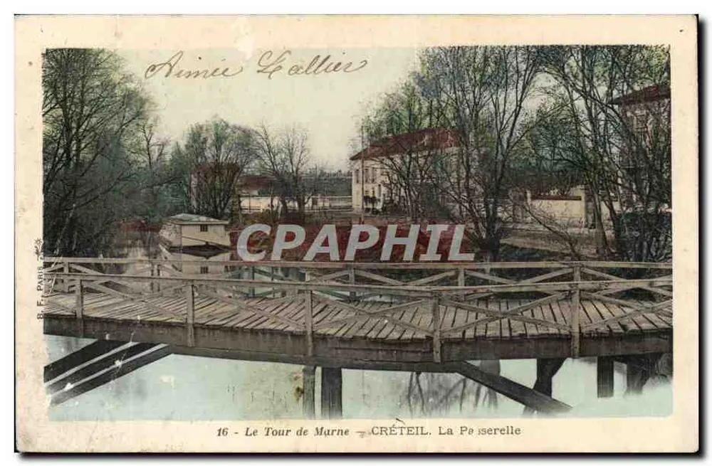 Créteil - La Pisserelle — Der Tour de Marne — Verlag B. F. Paris - Vorderseite