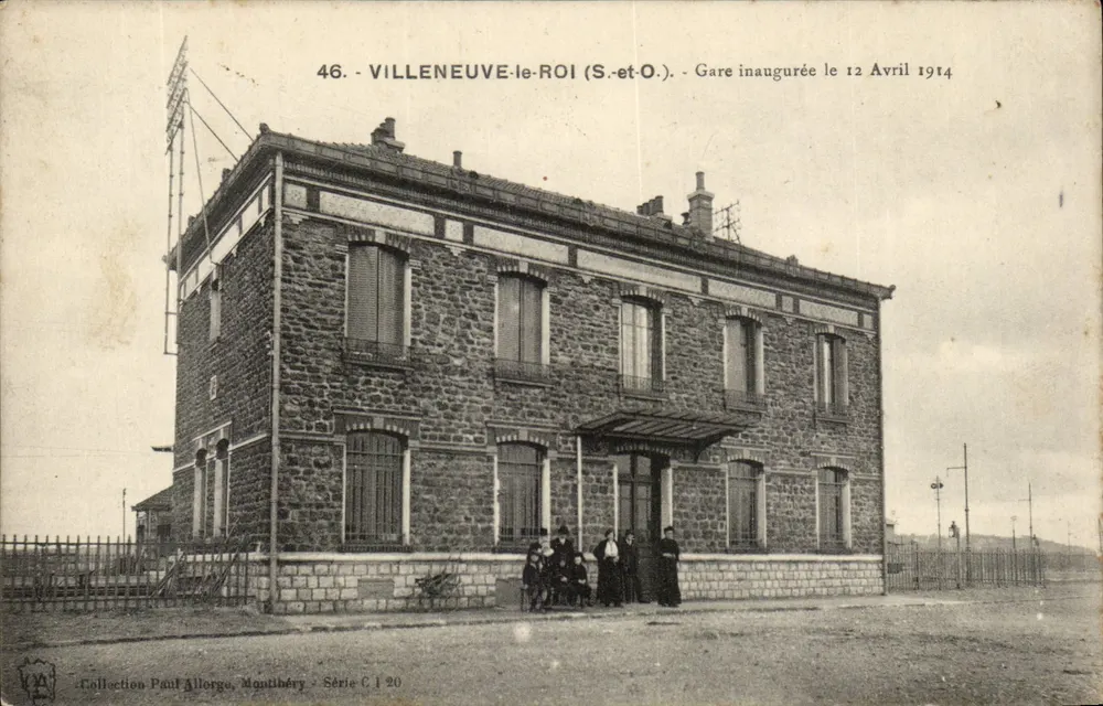Villeneuve-le-Roi (S.-et-O.) — Bahnhof eröffnet am 12. April 1914 — Sammlung Paul Allorge, Serie C 1 20 - Vorderseite