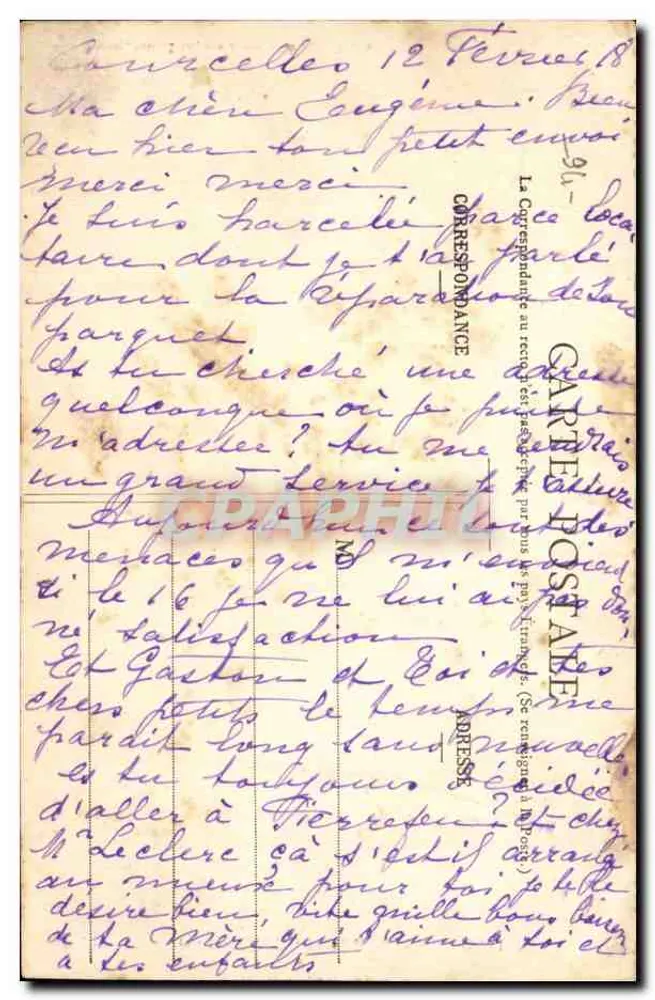 St-MANDÉ - Kirche und Straße Armand-Carrel — Miss Laurian, Verlag, 2 bis, Straße Armand-Carrel, St-Mandé - Rückseite