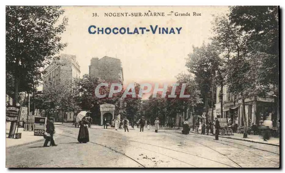 Nogent-sur-Marne — Grande Rue — Chocolat-Vinay - Frente