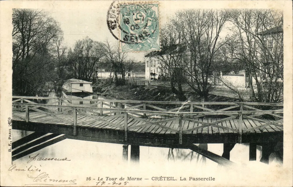 Der Tour de Marne — Créteil. Die Passerelle — B.E. Paris, Nr. 16 - Vorderseite