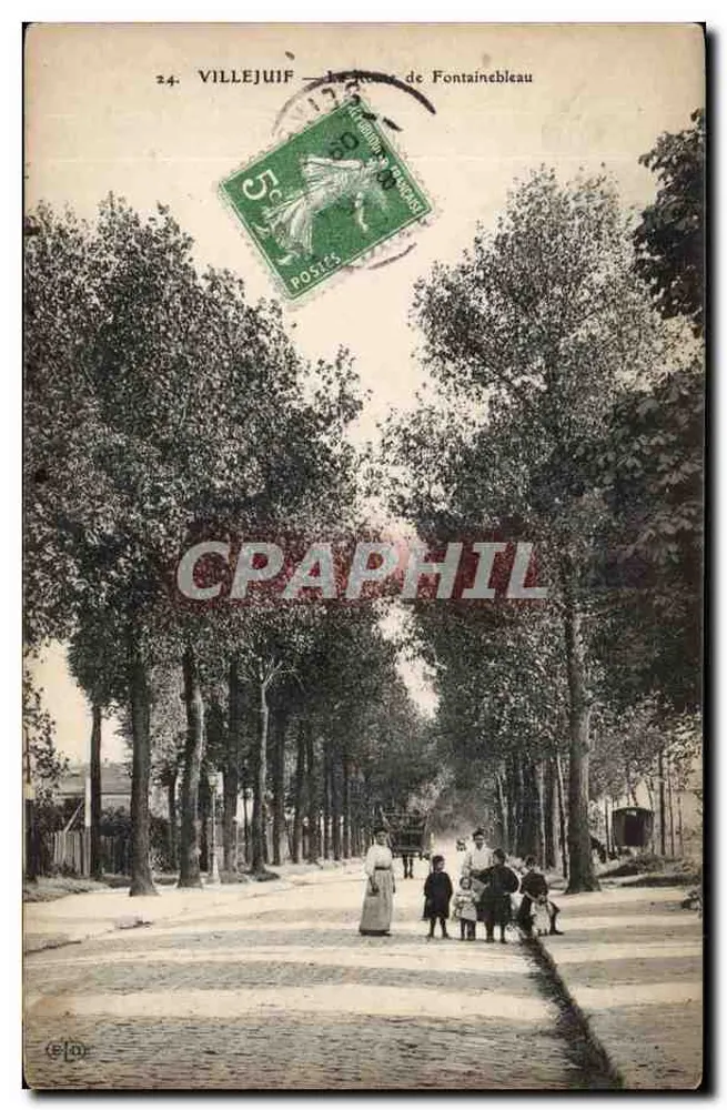 Villejuif — Die Straße nach Fontainebleau — Verlag G. D. - Vorderseite