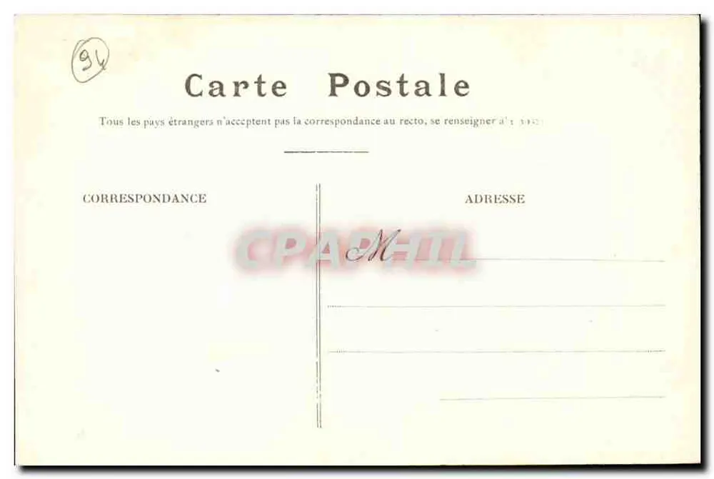La Varenne — El puente de Chennevière — E. Laciolle, fotógrafo en La Varenne - Reverso