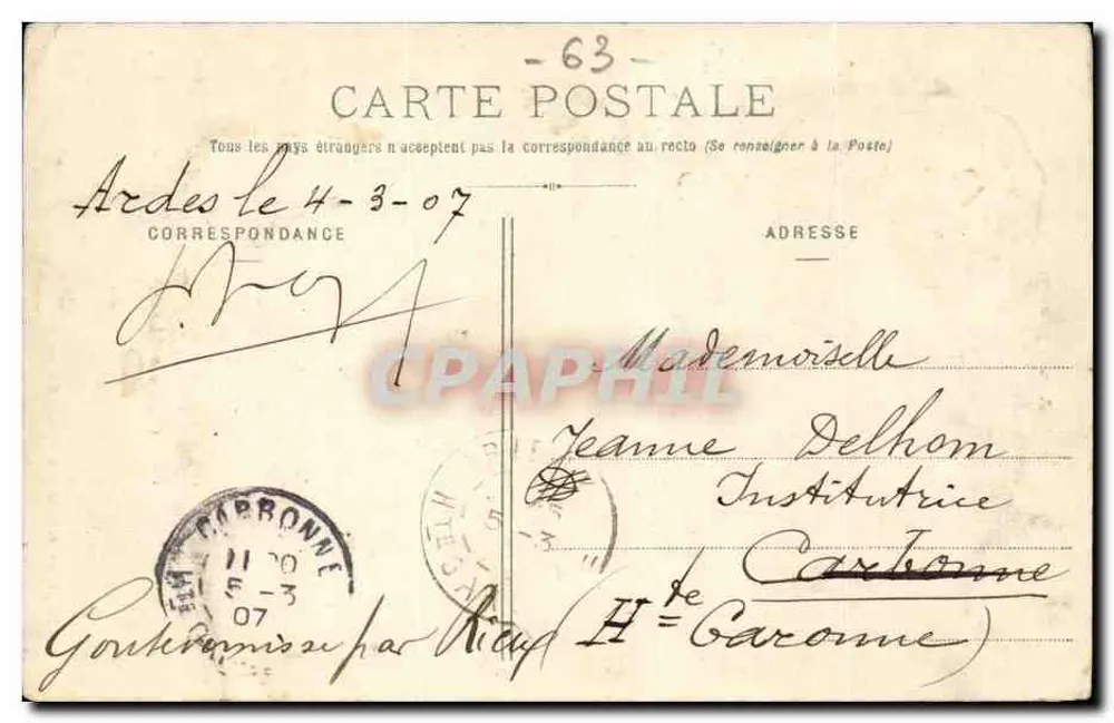 Castelo de Léotoing — Auvergne — Picard Fils, Bazars-s/Couze — Cliché Lapeyre - Verso