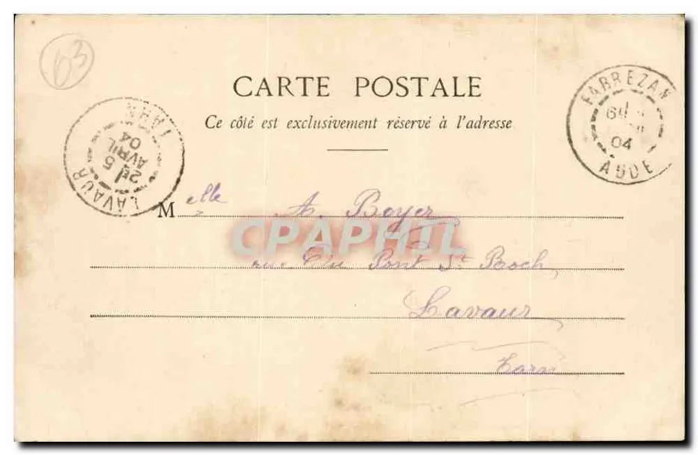 A Montagnarde (Bourrée) — dança tradicional — Lib. Bougá-Béal, 21 rue de l’Écu, Clermont-Ferrand - Verso