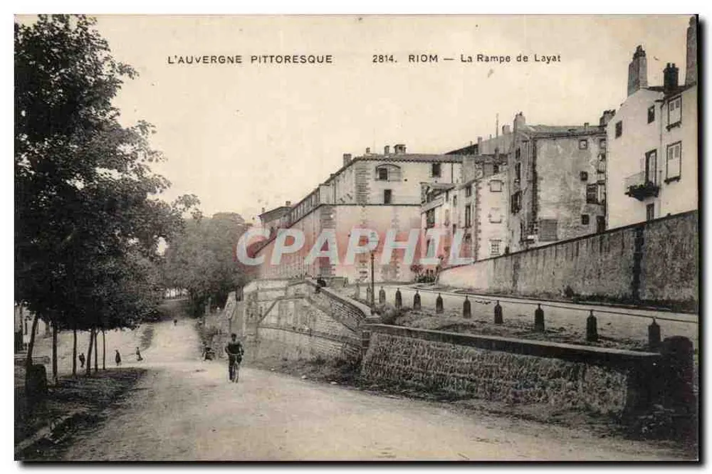 Riom — La Rampe de Layat — La Auvergne Pittoresque 2814 - Anverso