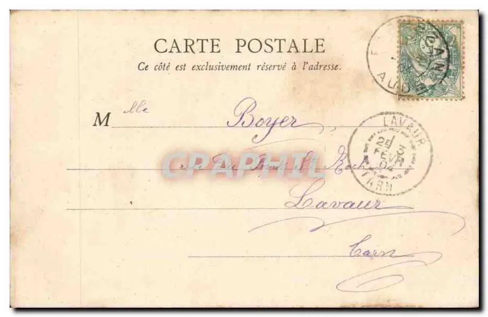 Fonte Madeleine — Mont-Dore — B. F. J. Paris - Verso