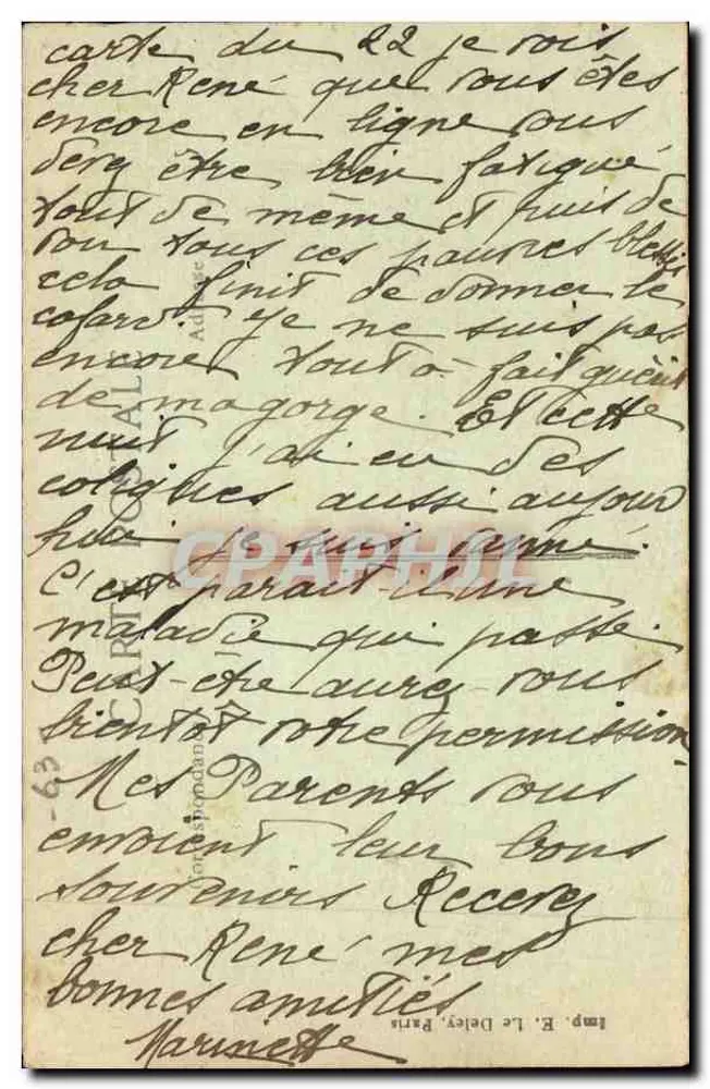 Chateaugay — O Castelo — A Auvergne pitoresca 1242 - Verso