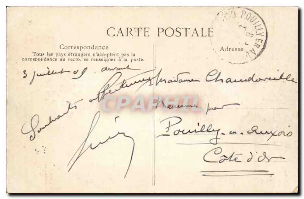 Het pittoreske Auvergne — Bourric d'Auvergne — Uitgever E. D. n° 3199 - Achterkant