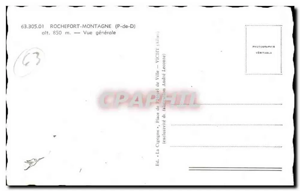 Rochefort-Montagne — Allgemeine Ansicht — La Cigogne - Rückseite