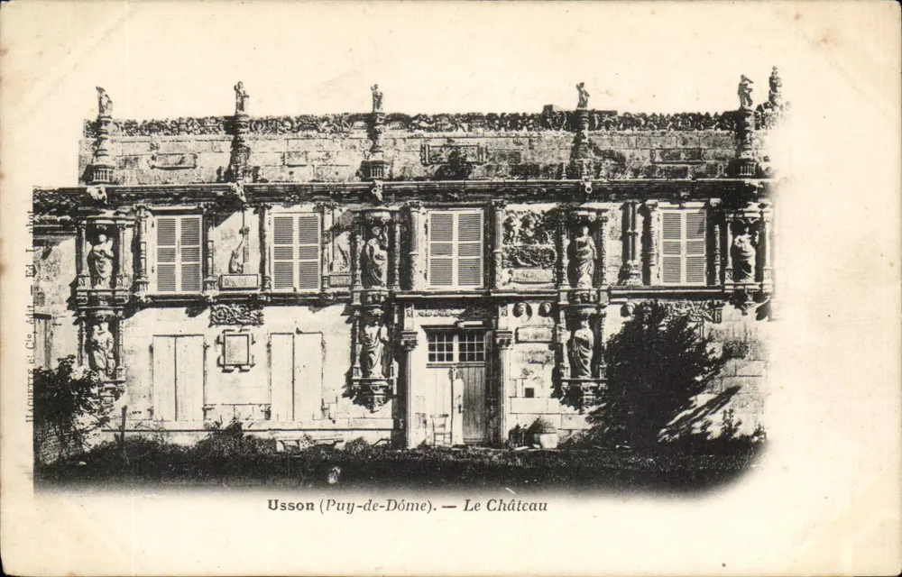 Usson (Puy-de-Dôme) — O Castelo - Frente