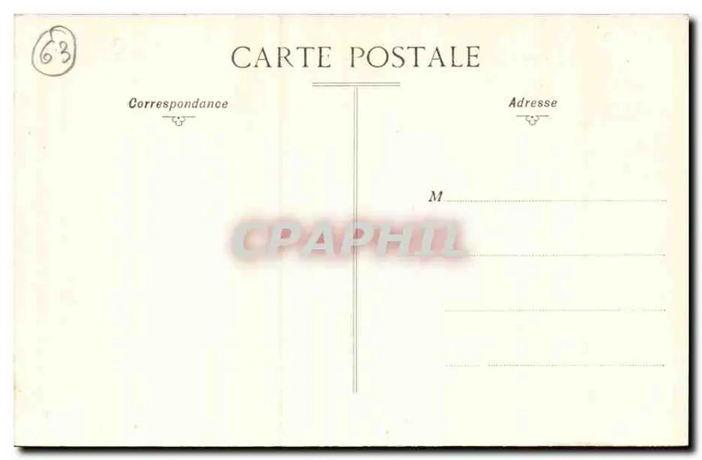 Clermont-Ferrand (P.-de-D.) — Statue von Vercingétorix und das Theater — Galeries de Jaudé — Nr. 396 - Rückseite