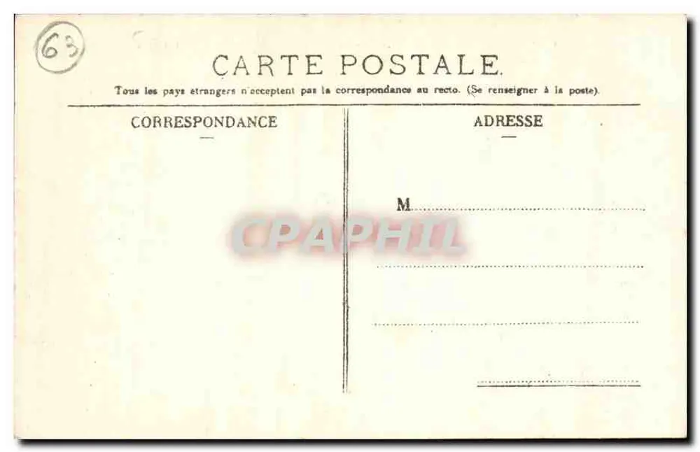 Clermont-Ferrand (P.-de-D.) — Boulevard de la Pyramide — L'Hirondelle - Paris, n°458 - Verso
