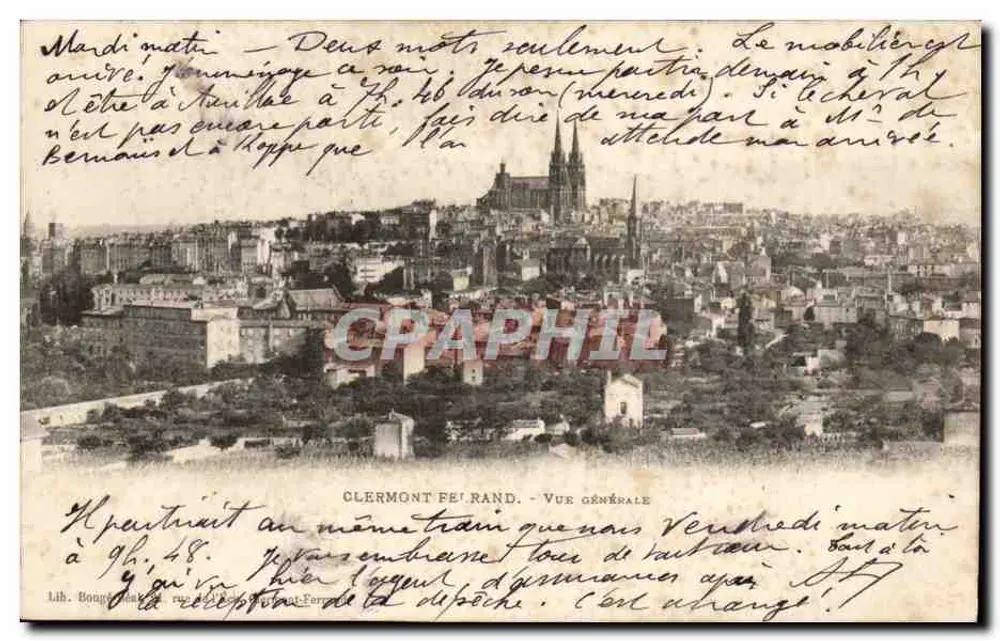Clermont-Ferrand — Vista geral — Lib. Bouguerat - Frente